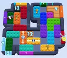 Color Block Jam level 1511 / 1507: screenshot of the board