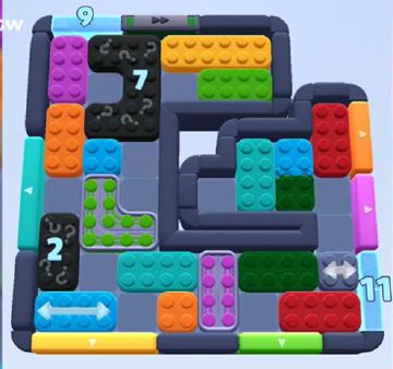 Color Block Jam level 1046 / 1951: screenshot of the board