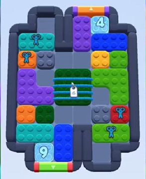 Color Block Jam level 445 / 839 / 1339 / 1749: screenshot of the board
