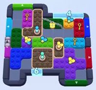 Color Block Jam level 1281 / 1272 / 1275: screenshot of the board