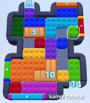 Color Block Jam level 438 / 832 / 1332: screenshot of the board