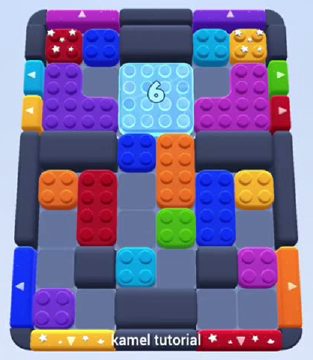 Color Block Jam level 393 / 787 / 1287: screenshot of the board