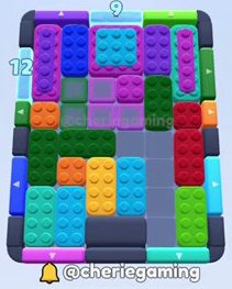 Color Block Jam level: screenshot of the board
