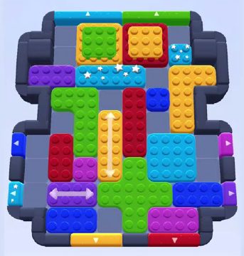 Color Block Jam level 37 / 40: screenshot of the board