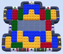 Color Block Jam level: screenshot of the board