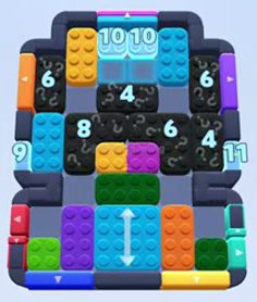 Color Block Jam level 1281 / 1283 / 2171: screenshot of the board