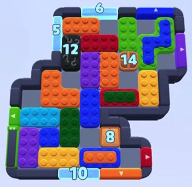 Color Block Jam level 1568 / 1562 / 1565 / 1567: screenshot of the board