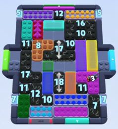 Color Block Jam level 1488 / 2398: screenshot of the board