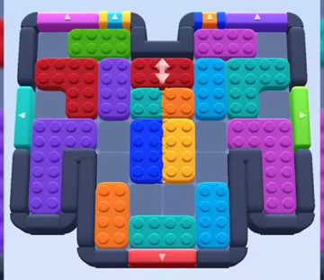 Color Block Jam level 540 / 1217 / 1434: screenshot of the board