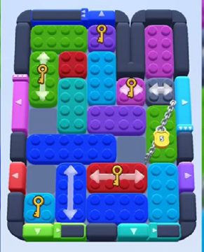 Color Block Jam level 584 / 1522: screenshot of the board
