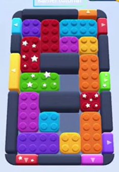 Color Block Jam level 60: screenshot of the board