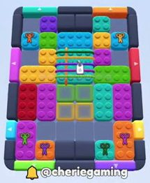 Color Block Jam level: screenshot of the board