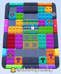 Color Block Jam level 590: screenshot of the board