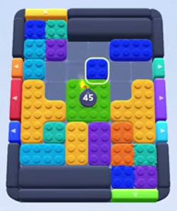 Color Block Jam level 154 / 542 / 992 / 1665: screenshot of the board
