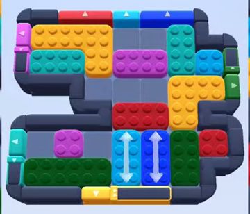 Color Block Jam level 580 / 1557: screenshot of the board