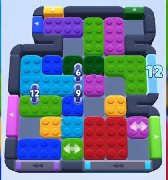 Color Block Jam level 661 / 1637: screenshot of the board