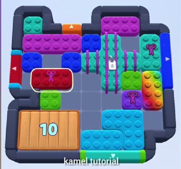 Color Block Jam level 461: screenshot of the board