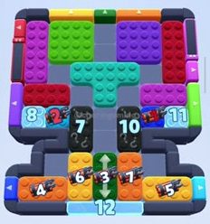 Color Block Jam level 783 / 782: screenshot of the board
