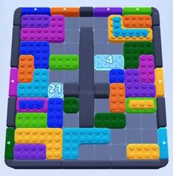 Color Block Jam level 1661 / 1677 / 2667: screenshot of the board