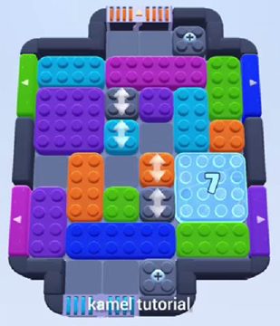 Color Block Jam level 412 / 411 / 806 / 1306: screenshot of the board