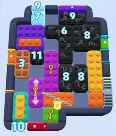 Color Block Jam level 1682 / 1686 / 2676: screenshot of the board