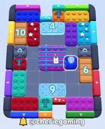 Color Block Jam level: screenshot of the board