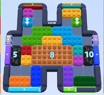 Color Block Jam level 945 / 1848: screenshot of the board