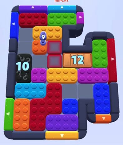 Color Block Jam level 1180 / 1178 / 1201: screenshot of the board