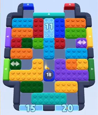 Color Block Jam level 193 / 1031: screenshot of the board