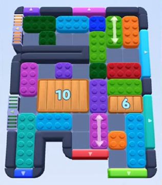 Color Block Jam level 301 / 461 / 689 / 1725: screenshot of the board