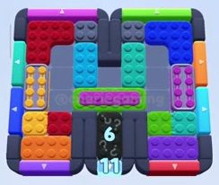 Color Block Jam level 1029 / 1026 / 1934: screenshot of the board