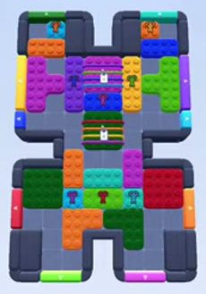 Color Block Jam level 88 / 411 / 876 / 1482: screenshot of the board