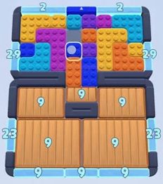 Color Block Jam level: screenshot of the board