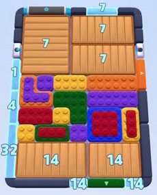 Color Block Jam level 1669 / 1701 / 2691: screenshot of the board