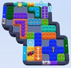 Color Block Jam level 1226: screenshot of the board
