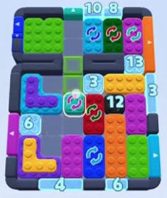 Color Block Jam level 1268: screenshot of the board