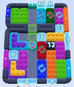 Color Block Jam level: screenshot of the board