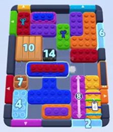 Color Block Jam level 1507 / 1503: screenshot of the board