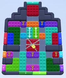 Color Block Jam level 184 / 572 / 1022 / 1695: screenshot of the board