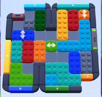 Color Block Jam level 654 / 1611: screenshot of the board