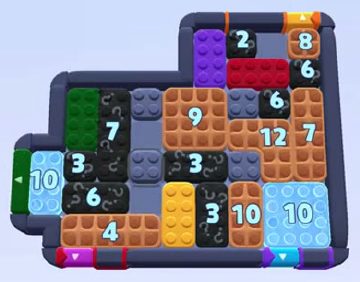 Color Block Jam level 2334 / 1425 / 1446: screenshot of the board