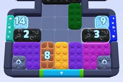 Color Block Jam level: screenshot of the board
