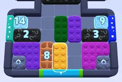 Color Block Jam level 1355: screenshot of the board