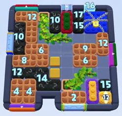 Color Block Jam level 1602 / 2513: screenshot of the board
