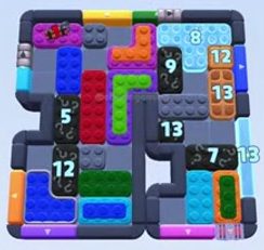 Color Block Jam level 1477 / 2387: screenshot of the board