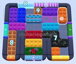 Color Block Jam level 1088 / 1058 / 1966: screenshot of the board