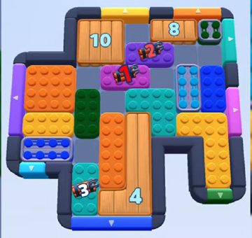 Color Block Jam level 824 / 1425 / 1722: screenshot of the board