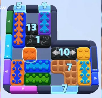Color Block Jam level 1089: screenshot of the board