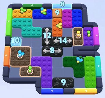 Color Block Jam level 1202 / 1200 / 2155: screenshot of the board