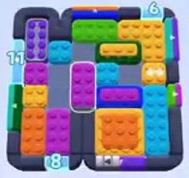 Color Block Jam level 1149 / 1150: screenshot of the board